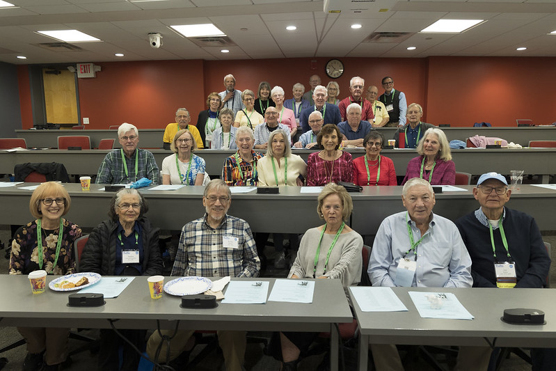 The Tufts Class of 1965 at their Class Meeting in 2025.
